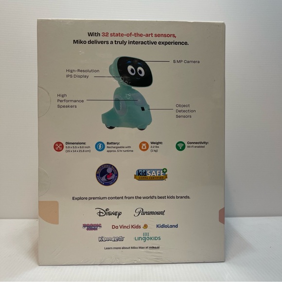 Miko 3 AI-Powered Smart Robot for Kids - Blue (6536489) Brand New Factory Sealed - Picture 3 of 5